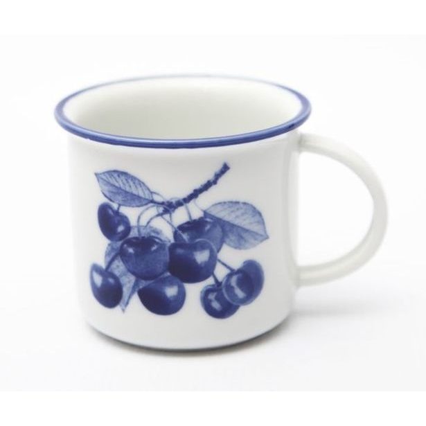 hrnek 380ml TINA - TŘEŠNĚ kobalt, čes.porcelán