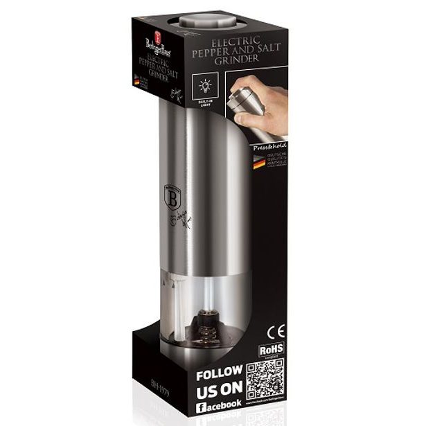 BERLINGERHAUS Mlýnek na pepř a sůl elektrický Carbon Metallic Line BH-1979