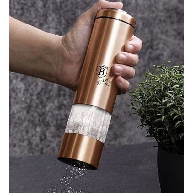 BERLINGERHAUS Mlýnek na pepř a sůl elektrický Rosegold Metallic Line BH-1906