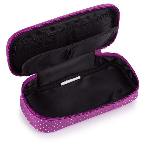 Pouzdro etue komfort Violet dots