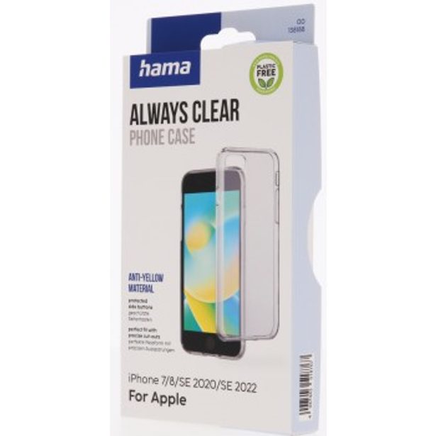 Hama Always Clear, kryt pro Apple iPhone 7/8/SE 2020/SE 2022, vždy průhledný, nežloutne