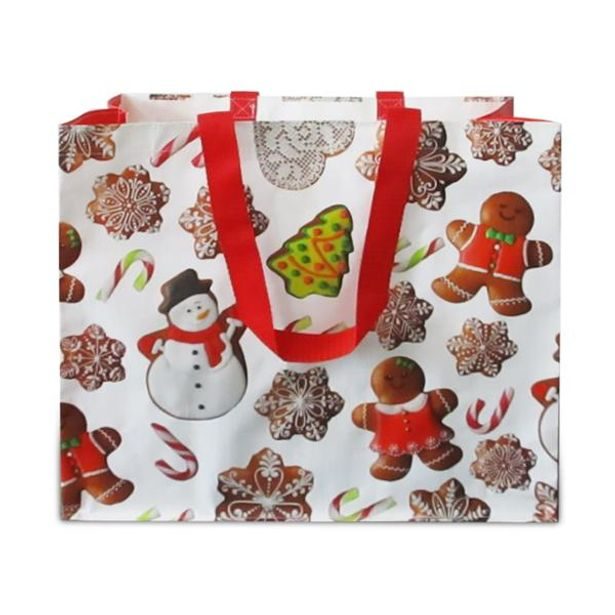 TORO TAŠKA NÁKUPNÍ VÁNOČNÍ PERNÍČKY43X37X21,5CM_hamashop