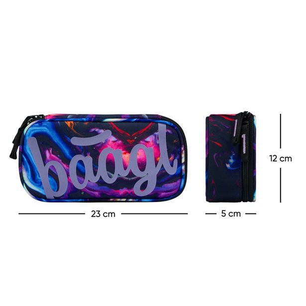 BAAGL Školní penál etue Marble