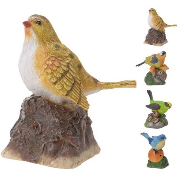 dekorace PTÁČEK, se zvukem, polystone