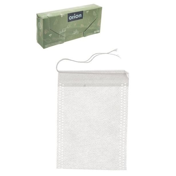 sáček 10,5x6,5cm, 50ks, na sypaný čaj/koření, netk. text.