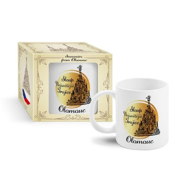 hrnek 300ml, OLOMOUC SLOUP NEJSVĚTĚJŠÍ TROJICE, DB, keramika