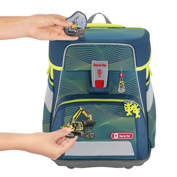 Doplňková sada obrázků MAGIC MAGS Bagr k aktovkám GRADE, SPACE, CLOUD, 2v1 a KID