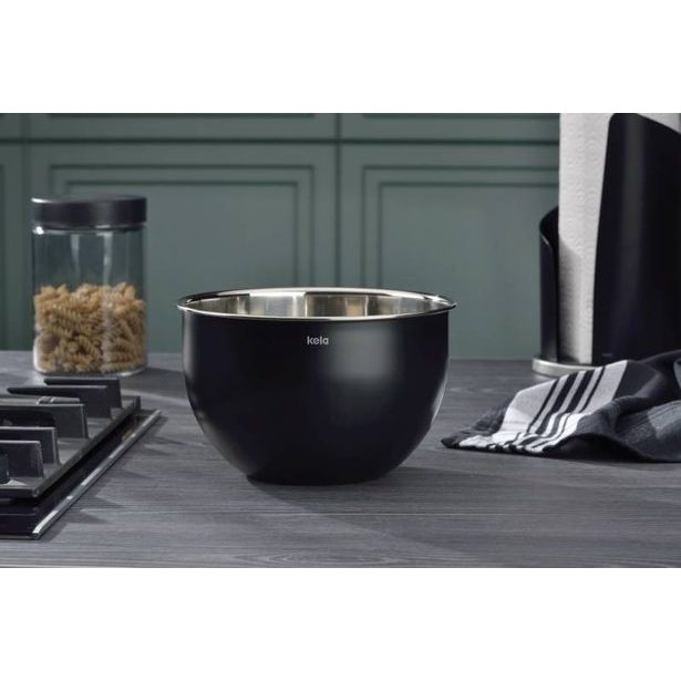 KELA Miska nerez Edda černá 24 cm KL-11917
