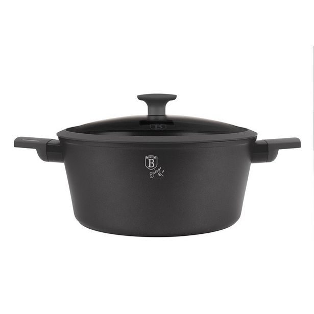 BERLINGERHAUS Kastrol s titanovým povrchem a poklicí 28 cm Antracit Collection BH-8132