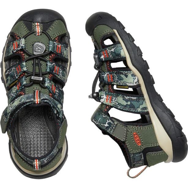 Dětské sandály KEEN NEWPORT NEO H2 CHILDREN forest night/camo