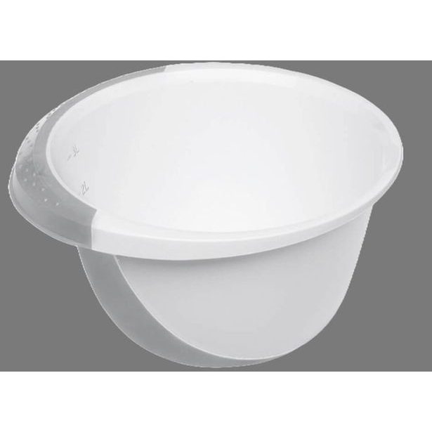 mísa 3,5l šlehací DE LUXE, sever.šedá/bílá, plast