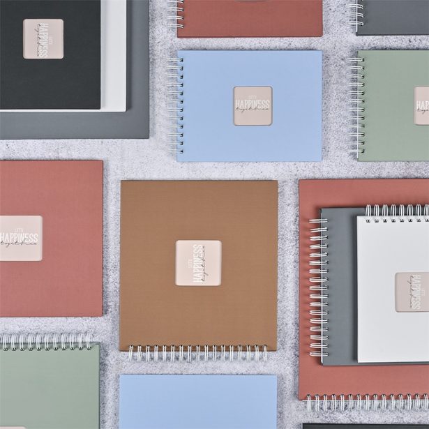 Hama album klasické spirálové FINE ART 36x32 cm, 50 stran, terra, bílé listy