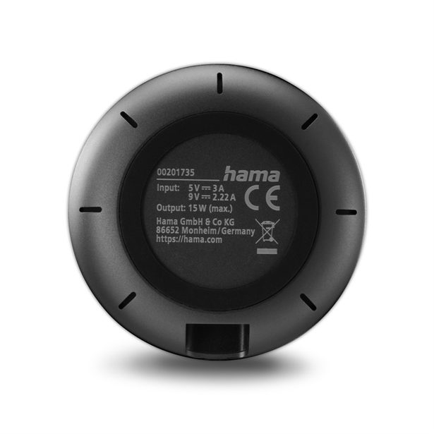 Hama bezdrátová nabíječka Qi2 15 W, magnetická, samostatný kabel 1 m
