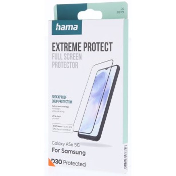 Hama Extreme Protect, ochranné sklo na displej pro Samsung Galaxy A56 5G, licence D3O®