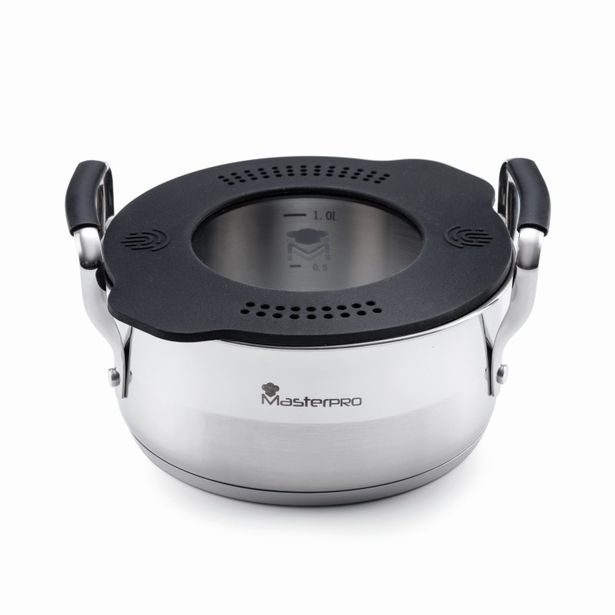 MASTERPRO Hrnec s víkem SMART 16 cm nerez BGEU-3777