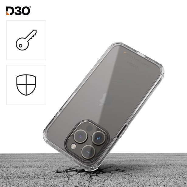 Hama Extreme Protect, kryt pro Apple iPhone 15, materiál D3O®, nežloutne, průhledný