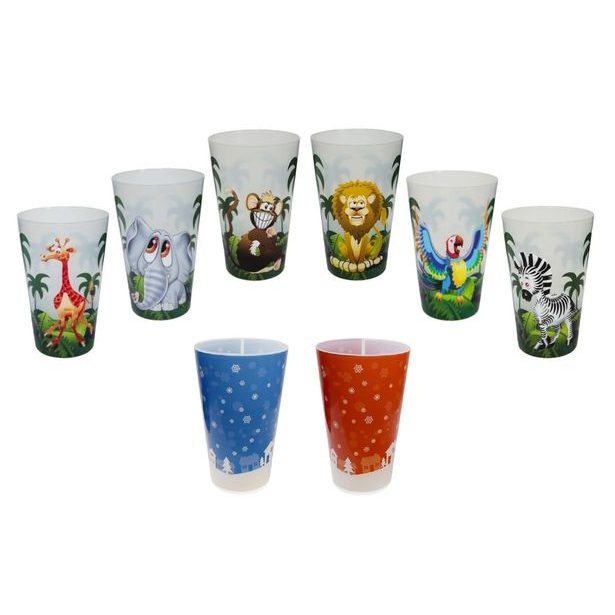 kelímek 500ml VM, MIX DEKORŮ, plast