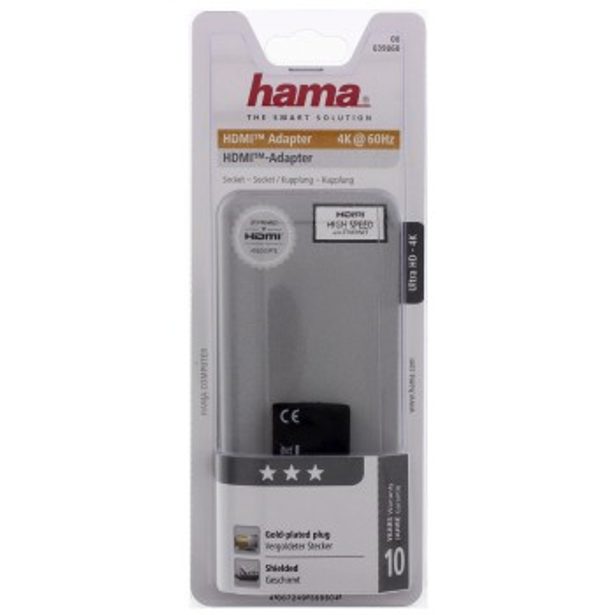 Hama compact HDMI Adapter, HDMI socket - HDMI socket