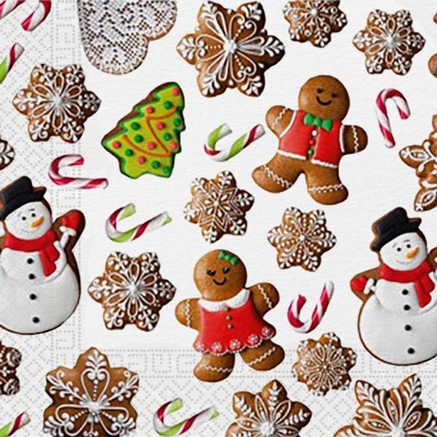 PROCOS UBROUSKY VÁNOČNÍ PERNÍČKY 3VRSTVÉ 33X33CM_hamashop
