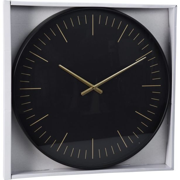 SEGNALE Nástěnné hodiny 50x4 cm černé KO-837000350