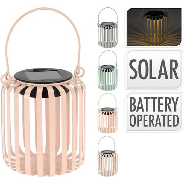 lucerna solární LED 9,5x11,5cm, mix barev