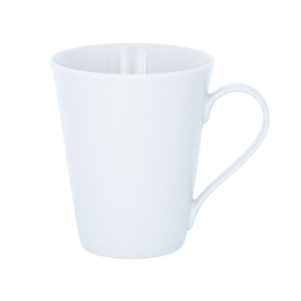 hrnek 480ml, kónický, bílý porcelán