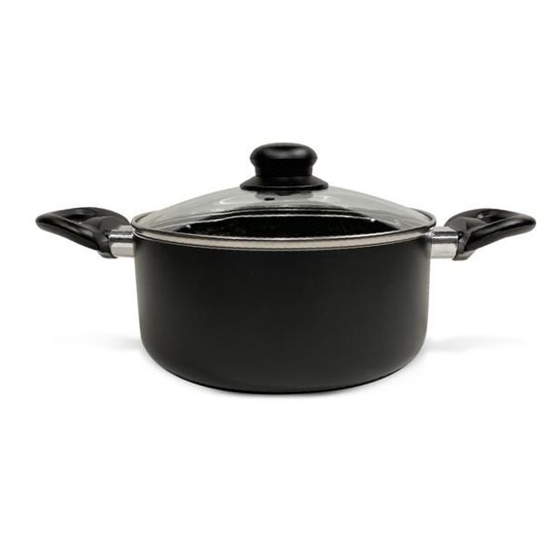 KITCHISIMO KASTROL SE SKL.POKLICÍ NERO KITCHISIMO 24X10CM 4L_hamashop