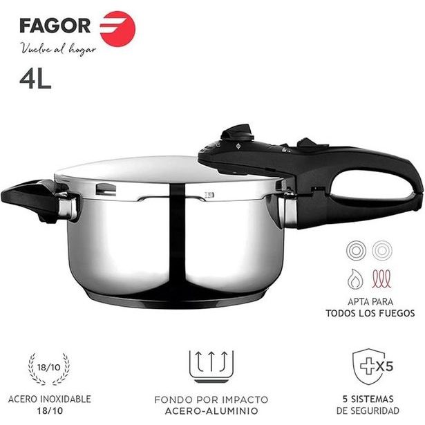hrnec tlak. 4,0 FAGOR DUO, rukojeť, IND., NR