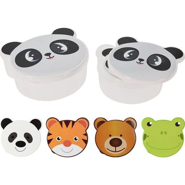 box-sada 4ks, (0,2+0,3+0,4+0,6l) svačina,4druhy(PANDA), plast