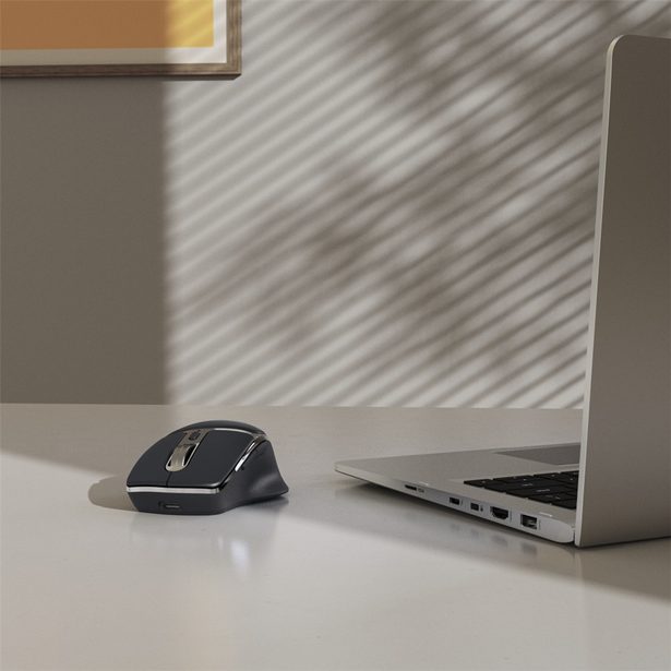 Hama bezdrátová Multi Device myš WM-800, nabíjecí, tichá, šedá