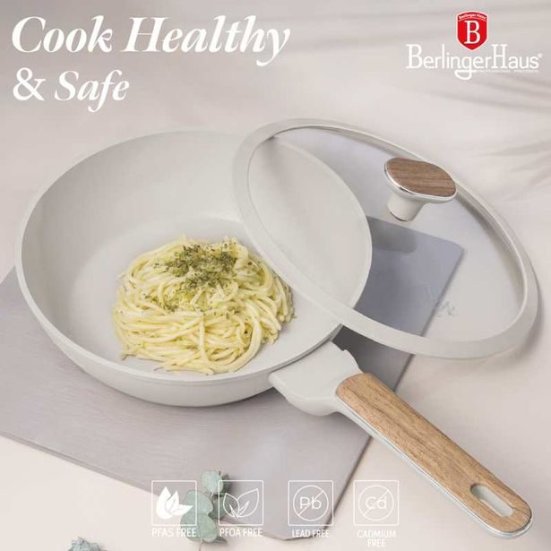 BERLINGERHAUS Pánev s poklicí s titanovým povrchem 24 cm Sahara Nordic Collection BH-8314