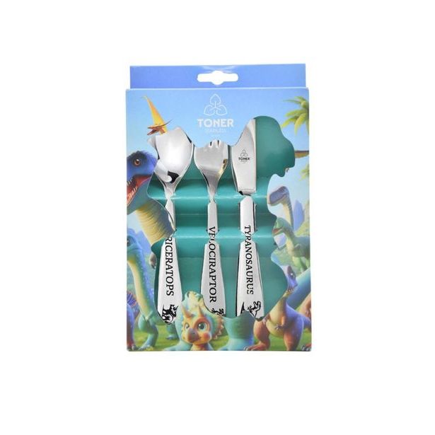 sada příbor.dětský 6011 DBS-3díl. DINO