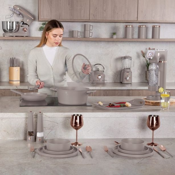 BERLINGERHAUS Sada pánví s titanovým povrchem 3 ks Taupe Nordic Collection BH-8341