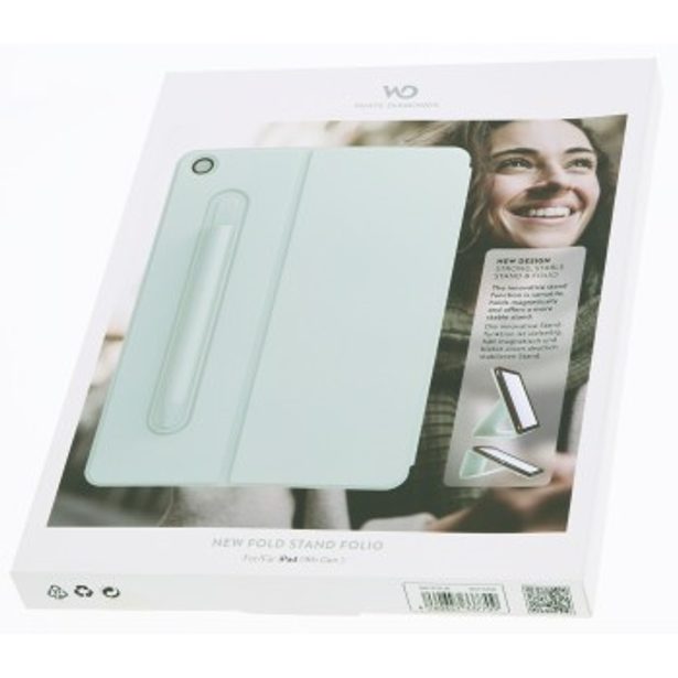 White Diamonds Folio, pouzdro pre Apple iPad 10,2" (2019/2020/2021), šalvějově zelené