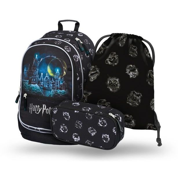 BAAGL 3 SET Core Harry Potter Bradavice: batoh, penál, sáček Baagl
