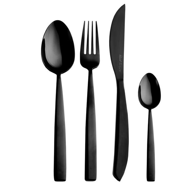 Jídelní příbory BLACK Luxure 24 dílů