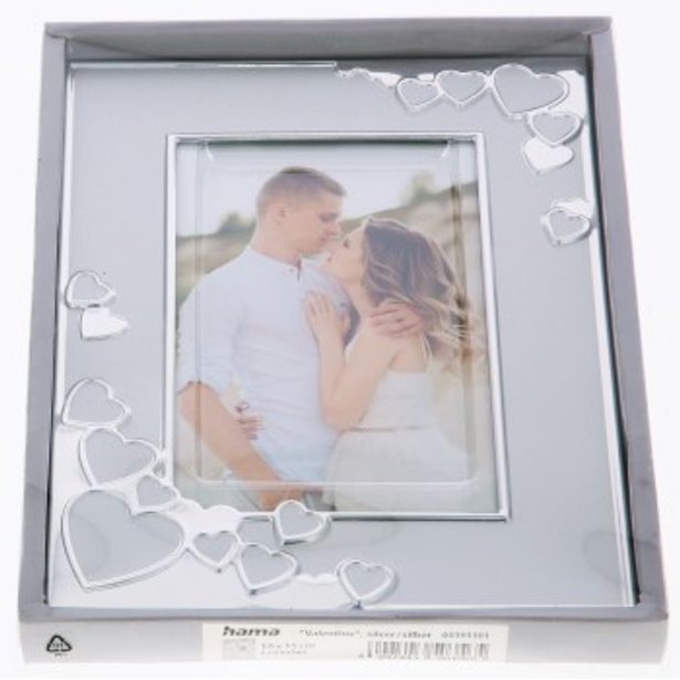 Hama portrétový rámeček VALENTINE, 10x15 cm, stříbrná