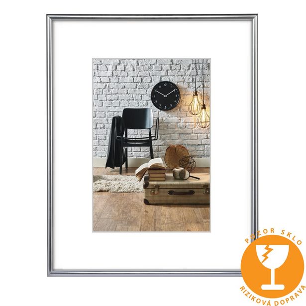 Hama rámeček plastový SEVILLA, stříbrná matná, 30x40 cm