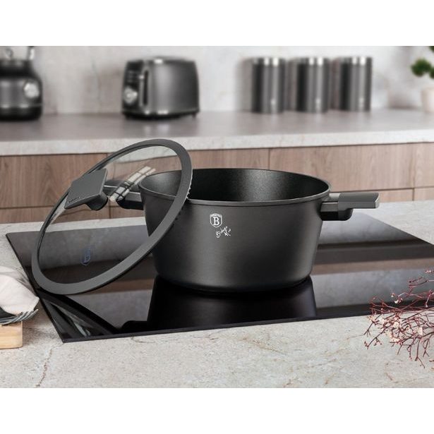 BERLINGERHAUS Sada nádobí s titanovým povrchem 10 ks Antracit Collection BH-8140