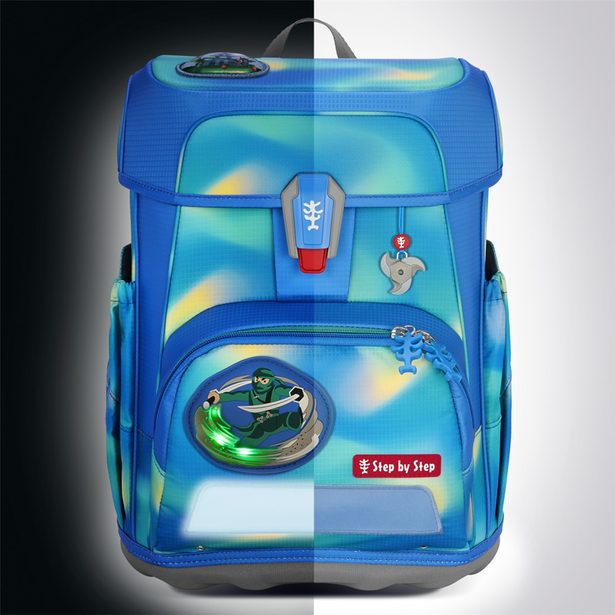 Školní aktovka Step by Step CLOUD FLASH, Ninja Zazu - 5 dílný set, AGR certifikát