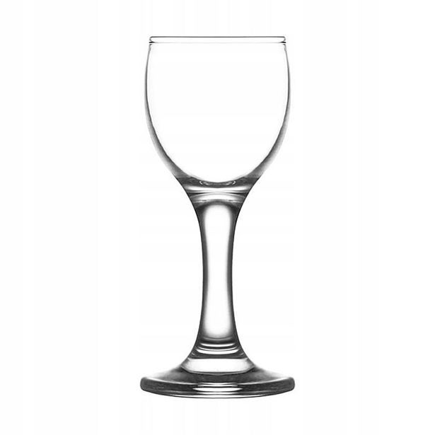 sklen. 55ml, 6ks, MISKET v.12,2cm,panák na stopce