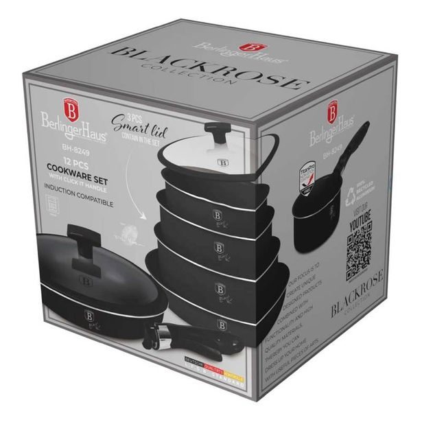 BERLINGERHAUS Sada nádobí s titanovým povrchem 12 ks Monaco Collection BH-8249