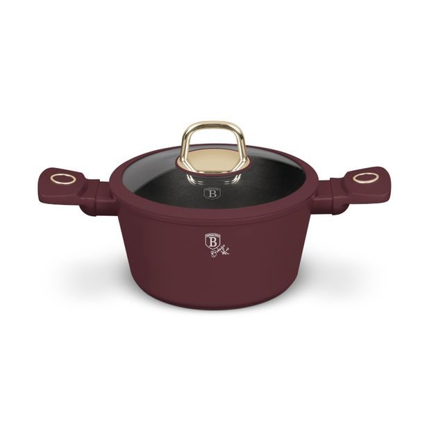 BERLINGERHAUS Kastrol s titanovým povrchem a poklicí 20 cm Leonardo Collection BH-8040