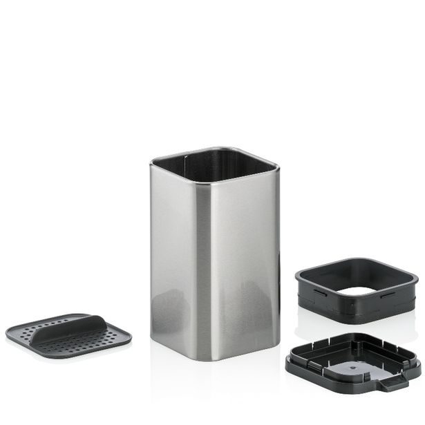 KELA Odkapávač na příbory Plata nerez matná stříbrná 10,0x11,5x18,5cm KL-12128