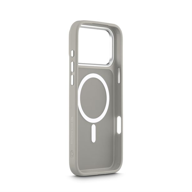 White Diamonds Hybrid Case, kryt pro Apple iPhone 17 Pro Max, magnetický, matný, poloprůhl. pískový