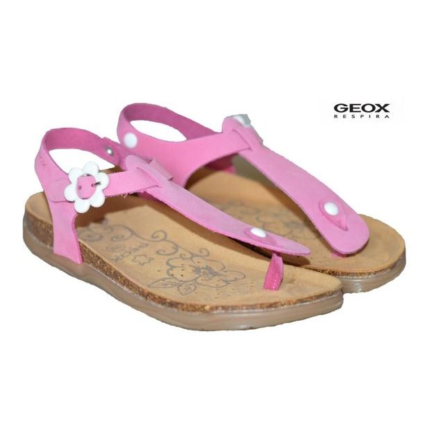 Dětské letní boty GEOX JR SANDAL ALOHA FUCHSIA