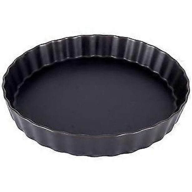 forma koláč d25cm, černý porcelán
