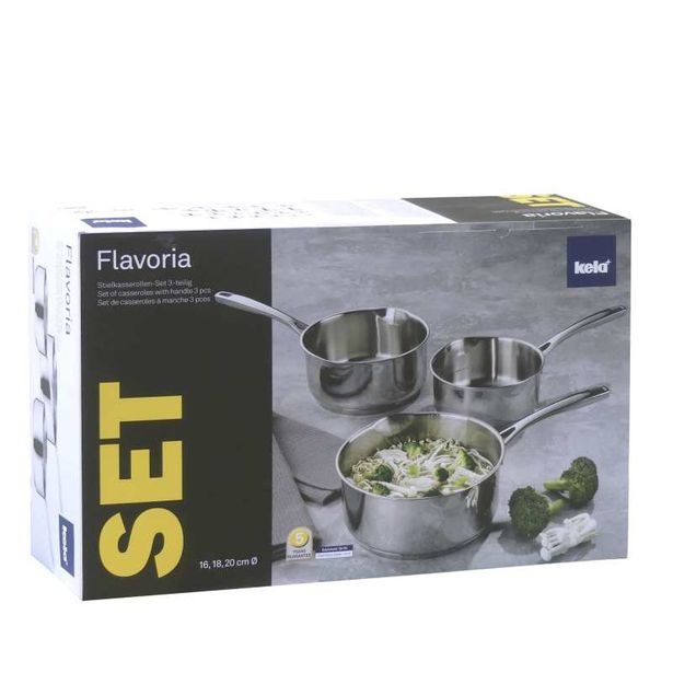 KELA Sada rendlíků nerez 18/10 Flavoria sada 3 ks KL-10200