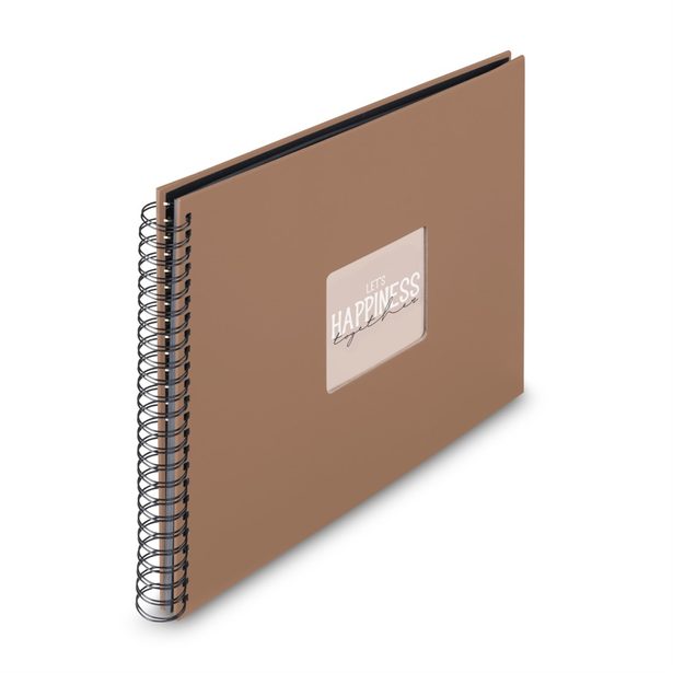 Hama album klasické spirálové FINE ART 36x32 cm, 50 stran, mousse, černé listy