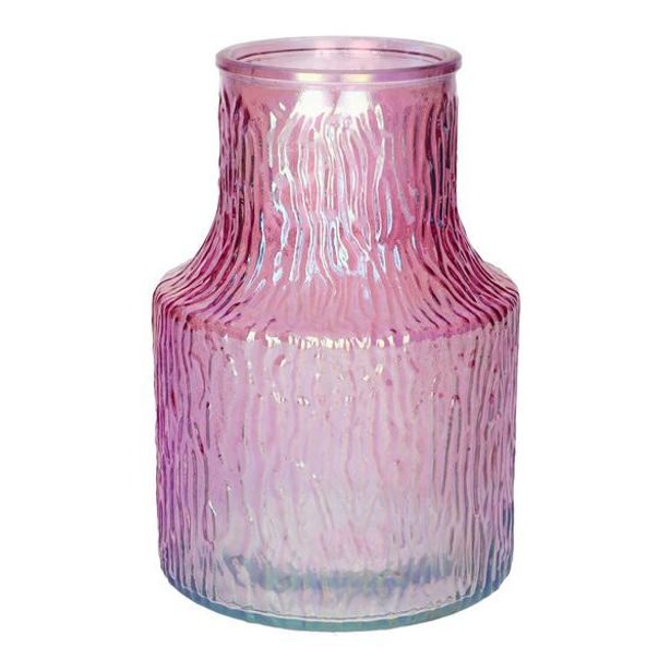 DUIF VÁZA POLINA 8.9X13.5X19.8CM RŮŽOVÁ PERLEŤOVÁ